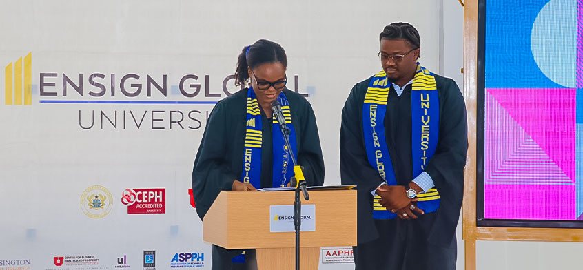 Ensign Global University Holds F26 Matriculation Ceremony for New Students.