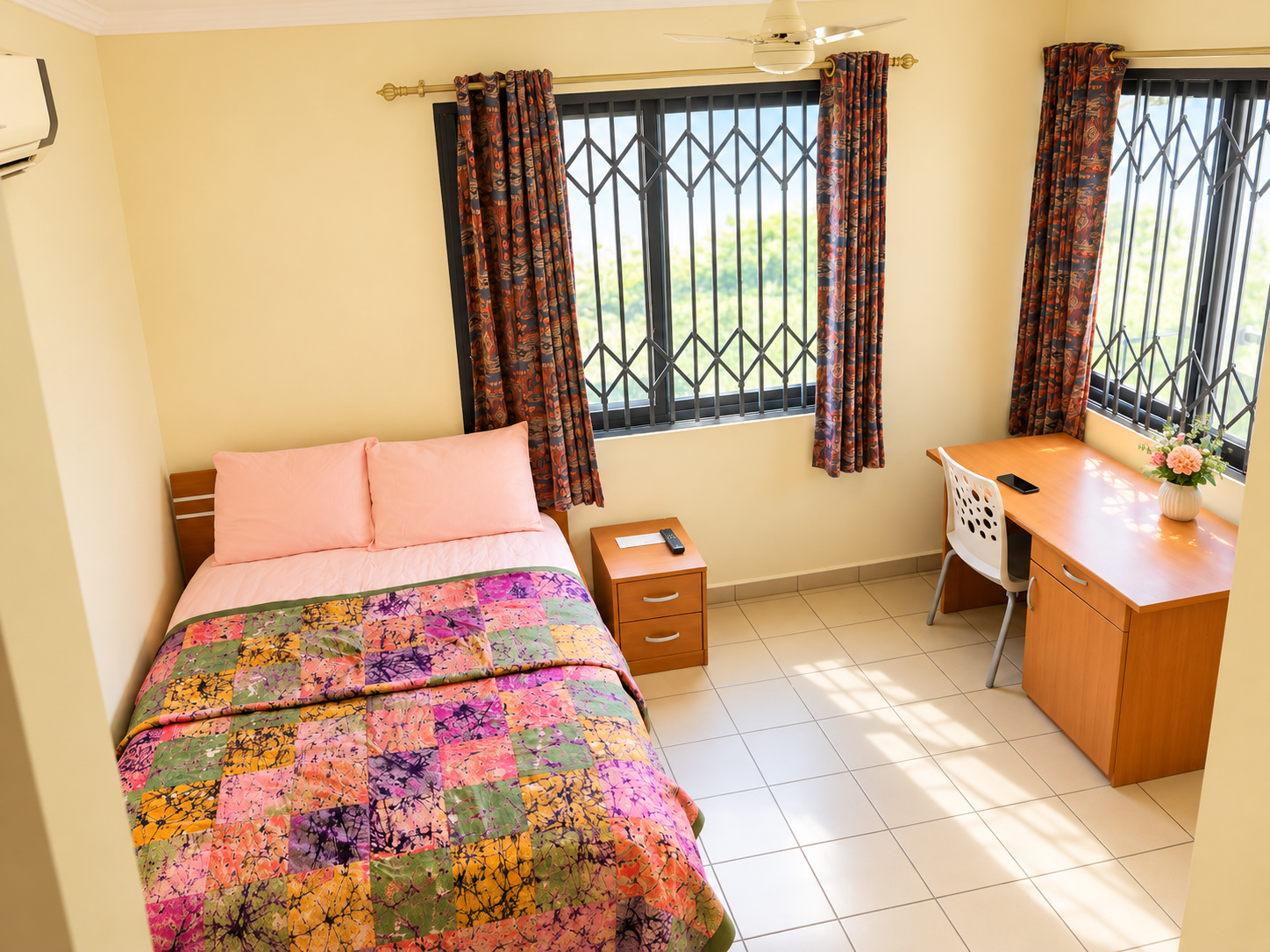 Single room at Ensign Global University