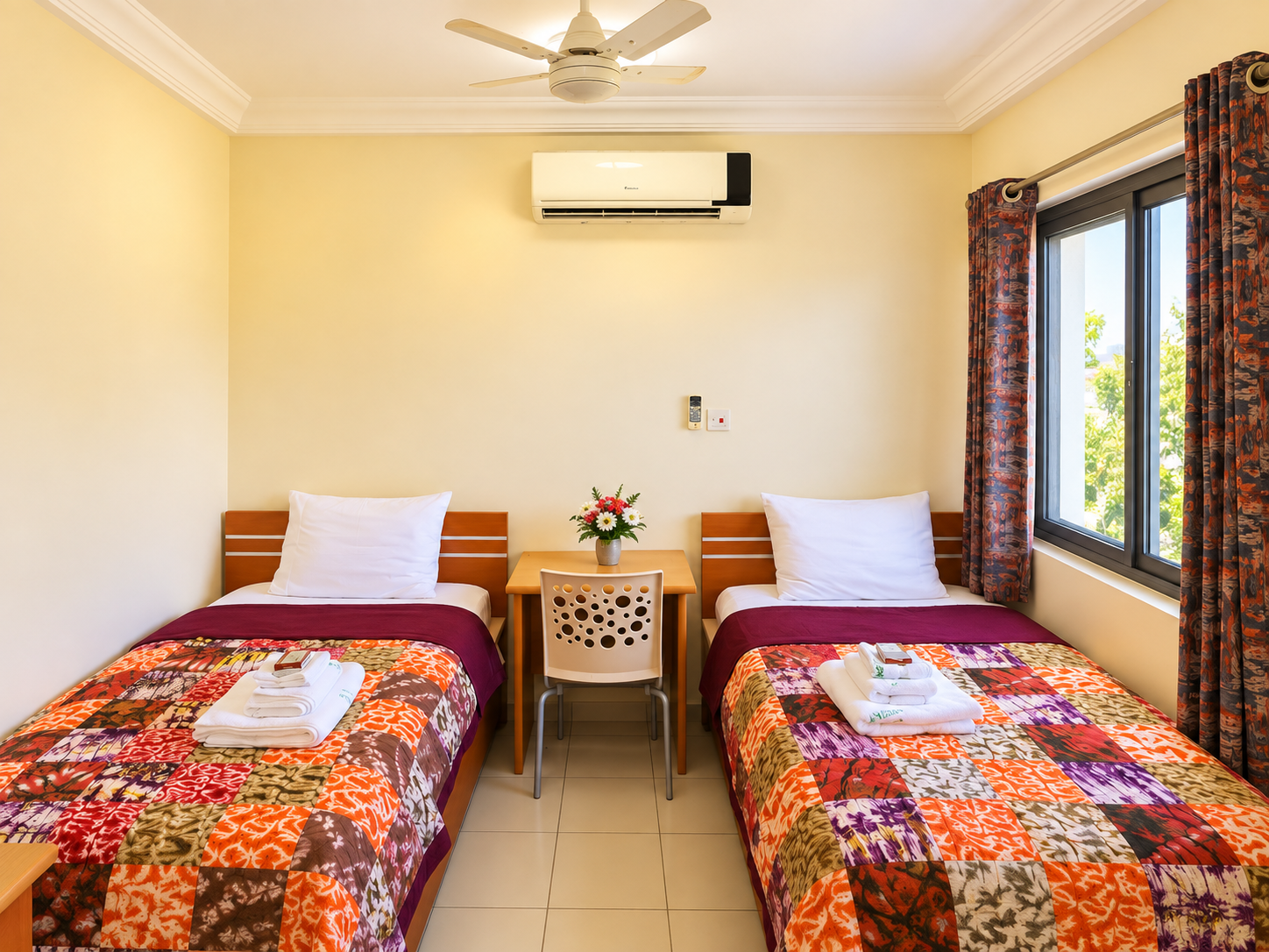 Double room at Ensign Global University